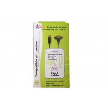  Cabo Carregador Para Controle Xbox 360 FR-309