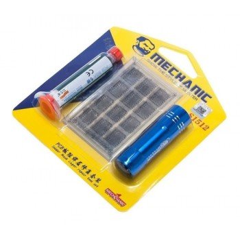 Kit Mechanic Tinta e Lâmpada UV Adesivos BGA S1512